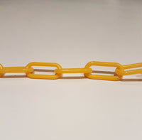 4mm Plastic Chain - Yellow (10 FT)