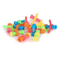 Bag of Plastic Wing Nuts & Bolts (12)