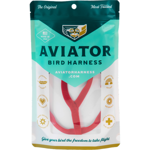Aviator Harness & Leash - Red
