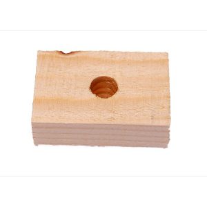 3/4"H x 1 1/2"W x 1 3/4"L Soft Wood Block (Natural) (10)