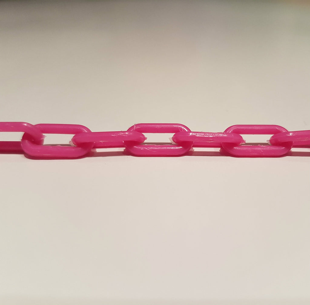 2mm Plastic Chain - Pink (10 FT)