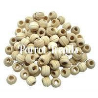 Small Wood Bead (Natural) (20)