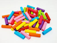 Rippled Straw Beads - 1" (50)