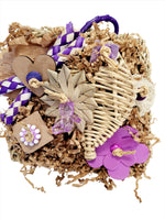 Busy Seagrass Mat - Teddy Bear Love - Purple