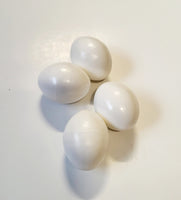 Small Cockatoo Plastic Egg - White