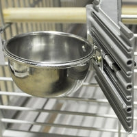 10 oz. Stainless Steel Bowl and Screws for King's Cages Aluminum Cages & Travel Cages