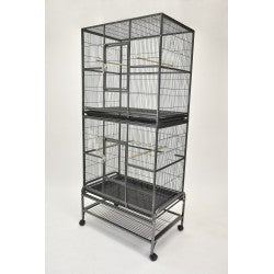 Double Stacked Flight Cage for Small Birds
