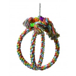 Large Cotton Rope Sphere Parrot Toy