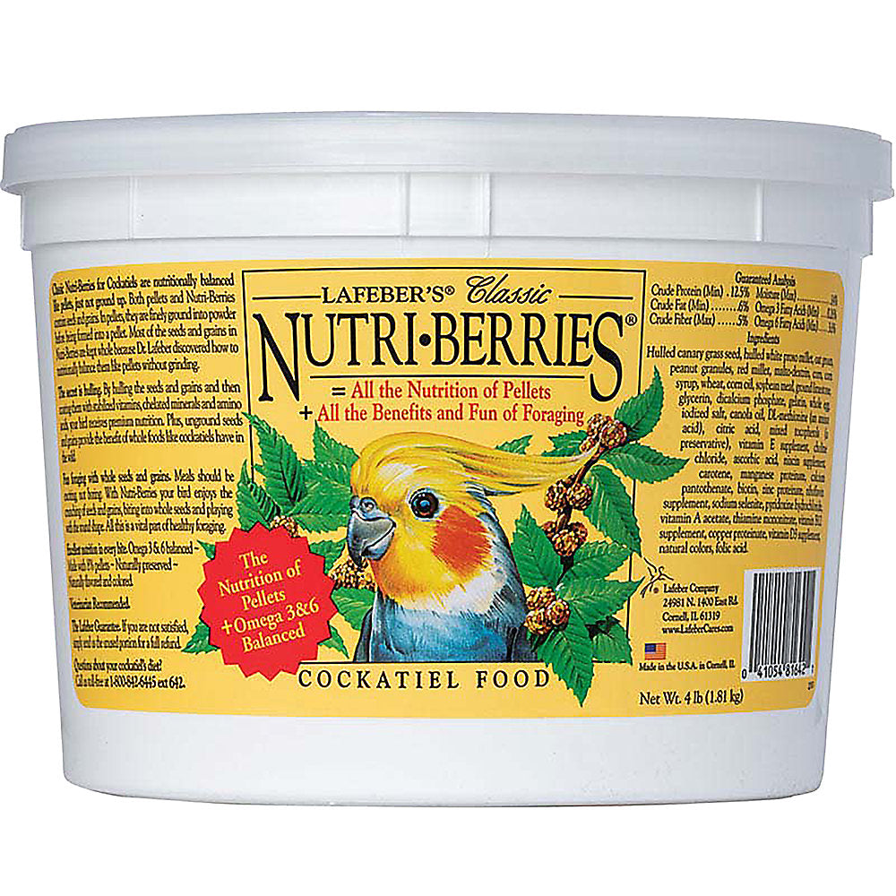 Classic Nutri-Berries for Cockatiels - 4 LB