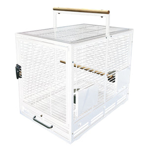 King's Cages - Powder Coated Travel Carrier - White