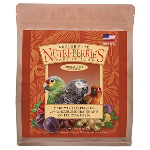 Senior Bird Nutri-Berries for Parrots - 3 LB